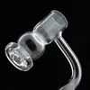 Half weld Smoking Accessories Flat Top Terp Slurper Quartz Banger With Beveled edge and Big Air Flow Better Use 4 Pearls Clear Joint Bowl 20mm Dia 70mm Length 807