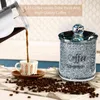 3 adet Çay Kahve Konteyner Şeker Biderleri Set Kapak Kırma Kristal Dolgulu Çok Amaçlı Mutfak Masası Baharat Depolama Cam Jar 211110
