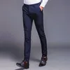 Fashion High Quality Cotton Men Pants Straight Spring and Summer Long Male Classic Business Casual Trousers Full Length Mid 211006