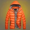 Przypadkowy kapturzowany kurtka zimowa mężczyźni stałe ciepłe męskie bawełniane parka mężczyzna moda gruba kurtka termiczna i płaszcz 7xl 211129