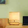 moderne houten bureaulamp