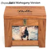 Деревянный Pet Urn Box Собака Cat Coat Coremation Mearable Memorial Photo Frame Хранить для тихого дома