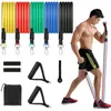 Resistance Bands With Handles Yoga Pull Rope Elastic Fitness Exercise Tube Band For Home Workouts Strength Resistance Training H1026
