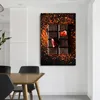 Decorazioni da parete per cucina Ingredienti Peperoncino e cioccolato per ristorante Stampa su tela Art Cuadros No Frame Modern Room Decor