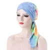 Hijab intérieur imprimé musulman casquette femmes Cancer chimio turban chapeau coton turban casquette couvre-chef arabe wrap foulard cheveux accessoires