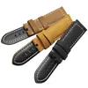 Handmade Retro Genuine Leather Watchbands For Panerai 22mm 24mm Men Watch Strap Metal Buckle Accessories Wrist Band