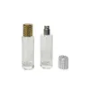 30ML Transparent Glass Perfume Spray Bottle Gold Silver Pump Atomizer Lid Clear Round Empty Cosmetic Packaging Refillable Vials