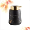 Badrum Aessory Bath Gardenceramic Emulsion Bottle Delicate Emicate Pump för Salon Home Liquid Soap Dispenser Drop Delivery 2021 CGSPM