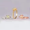Kuololit Natural Opal Gemstone Pierścionki Dla Kobiet 925 Sterling Silver Fire Stone Rozmiar 10 Pierścień Prezent Zaręczyny Ślubny Grzywny Biżuteria 220222