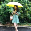 夏の花のグリーンドレス女性のファッションVネック半袖バングジェイクのミニドレスヴィンテージレディースエレガントなローブvestidos 210519