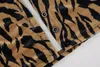 Frauenjacken Frauen 2022 Herbst Jacke Frauen Winter Kleidung Leopardenmuster weibliche Strickjacke mit Pelzkragenknopf y2k Bluse Long