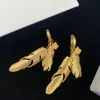 Feather Earrings Designer Earrings Women Mens Hoops Ver Earing Pendant Jewelry Love Luxury Studs Des Boucles Oreilles Hoops 2202232814