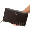 Wallets Kangaroo Men Bag Leather Handbag Male Clutch Bags Double Zipper Clutches Hand For Man Fashion Black Brown Two Color