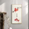 Nrtbwdhl leinwand malerei malerei und kalligraphie arbeitet modern neuer chinesischer stil eingang flur persimmon dekorative malerei korridor