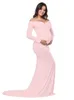 trailing Jumpsuit dress Women's Mercerized Cotton pregnant V-neck photography dress M001