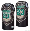 NCAA Szyte Koszulki Koszykówka 32 23 James Crown Me Black Alternate Uniform Top / Good Quality Jersey