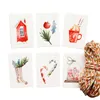 Gift Wrap 4850pcs DIY Christmas Paper Bag Snowman Deer Santa Claus Label Hang Tags Party Decor Xmas Wrapping Bags7029204