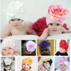 Fleur rose bébé filles casquettes coton nouveau-né bonnet bebes beret bonnet seau enfants casquettes nouveau-né photographie accessoires accessoires 210413