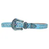 Western Cowgirl Cowboy Diamond Rhinestones Belt Luxury Strap Patted Wide Spänne Women Men Belts For Jeans8969397