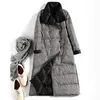 Sedutmo Winter Long Womens Down Jackor Ultra Light Coat Tunn Dubbelsidig Plaid Spring Slank Puffer Jacket ED931 210918
