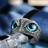 Evil Blue Eye Turkish Owl Magic Ring 이모 자존