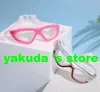 Desconto homens baratos homens mulheres Óculos grandes quadro Earplug impermeável anti nevoeiro tecnologia anti nevoeiro adesão natação glasse yakuda loja online local