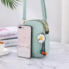 Cross Ciała Kobiety Torebka Skórzana Podwójna Zipper Telefon Kabura Portfel Wyposażenie Torebka Clutch Telefon Kieki Mały Crossbody Torba Na Ramię Pokrowiec