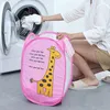 Cartoon folding Storage Baskets Folding Mesh Clothes Washing Laundry Basket Children's Toys Sundries Storage Box Clothing Organizer