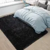 Área macia tapetes preto shag quarto sala de estar tapete fuzzy para kid039s decoração casa têxtil tapete 4281432