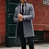 Erkek Yün Karışımları 2022 Moda Erkekler Erkek Günlük İş Terin Palto Dinlenf Palto Palto Erkek Punk Tarzı Toz Ceketler Kend22