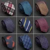 Heren stropdas luxe formele mode jacquard banden voor mannen zakelijke bruiloft klassieke gravata jurk bowtie accessoires man slanke stropdas