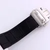 Heren kijken Automatische mechanische horloges 51x39x11,5 mm ingelegd met steentjes waterdichte 50 meter Cowhide Strap Montre de Luxe