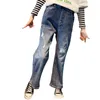 Jeans Mädchen Loch Kinder Mädchen Frühling Herbst Casual Stil Kinderkleidung 6 8 10 12 14 210527