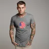 MuscleGuys Örme Tshirt Spor Tee Gömlek Homme erkek Kısa Kollu Yaz Moda Marka Giysileri Erkek Spor Salonları T-Shirt 210421