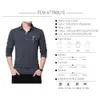 Automne Hommes Casual T-shirt À Manches Longues Fleuri Imprimer Design Tendances De Style Coréen Col Rabattu Slim Fit T-shirt Élégant Mâle 210518