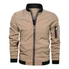 Hommes Bomber Veste Mince Slim Baseball À Manches Longues S Coupe-Vent Zipper Mâle Outwear Marque Vêtements 6XL 211214