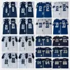 Ncaa Vintage 75th Retro College Football Jerseys Ed Белый Синий Джерси 002