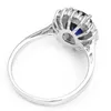Kolczyki Naszyjnik Niebieski Kryształ Kamień Brides Kolczyk Pierścień Dla Kobiet Afryki Biżuteria Zestawy Moda Ślub
