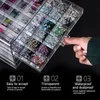 5 Schichten Schublade Klar Acryl Aufbewahrungsbox Nagellack Rack Makeup Organizer Nail Art Maniküre Werkzeuge Aufbewahrungsbox Y200628