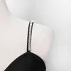 Сексуальная лоскутная кисточка с бриллиантами женские платья V-образным вырезом без рукавов высокая талия с плечом тонкие вечеринки платья женщины 210520