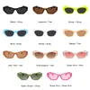 Mode Cat Eye Unregelmäßige Sonnenbrille Frauen Vintage Klar Candy Farbe Eyewear Männer Trending Polygon Sonnenbrille Schattierungen UV400