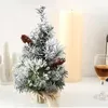 Искусственные рождественские украшения стола Xmas миниатюрный фестиваль дома комната настольные украшения подарки 211019