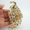 Pins, Brooches Exquisite Shiny Zircon Peacock Brooch Ladies Elegant Fashion Party Jewelry Gift