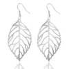 Boucles d'oreilles pendantes Vintage bohémien pour femmes, longues, grandes feuilles creuses, bijoux de mariage, accessoires cadeaux à la mode