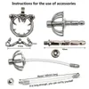 NXY Cockrings Ergonomic Stainless Steel Stealth Lock Male Chastity Device with Catheter cock Cage penis Ring chastity Belt 1214