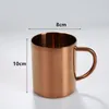 400ml acier inoxydable Double couche café bière tasses tasses dorées Portable Camping tasse avec poignée alpinisme