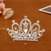 Mädchen Krone Haarnadeln Strass Kristall Prinzessin Haar Clips Kämme Kopfbedeckungen Kinder Kinder Party Schmuck Ornamente Zubehör