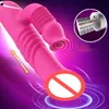 Vuxen Dildo Vibrator Pussy Licking Vibration Massager G Spot Clitoris Stimulator Massage Stick Fake Penis Recharge Magic Wand Vuxen Sex Toy Valentine Present ZL0101