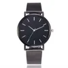 40mm Simple Mens Dames Quartz Middeld White Black Steel Band Horloge Heren Dames Horloges Horloges