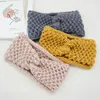 Fashion Crochet Knitted Headband Women Solid Color Autumn Winter Wide-brimmed Hair Bands Headwrap Hair Accessories